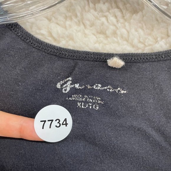 Y2K 2000s Guess Black Studded Logo Spellout Bimbo McBling Tank Top Womens XL - Picture 8 of 8